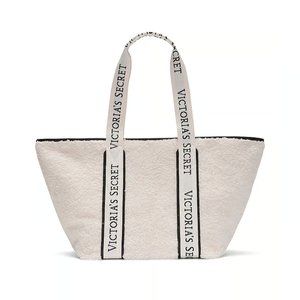 VICTORIA'S SECRET Cozy Plush Faux Sherpa Tote NEW!!